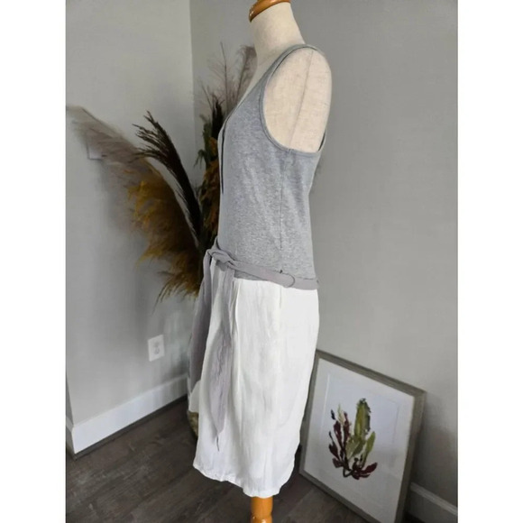 Reiss Zeta Jersey Knit Top Mixed Media Belted Mini Dress Size US 8 - Picture 4 of 8